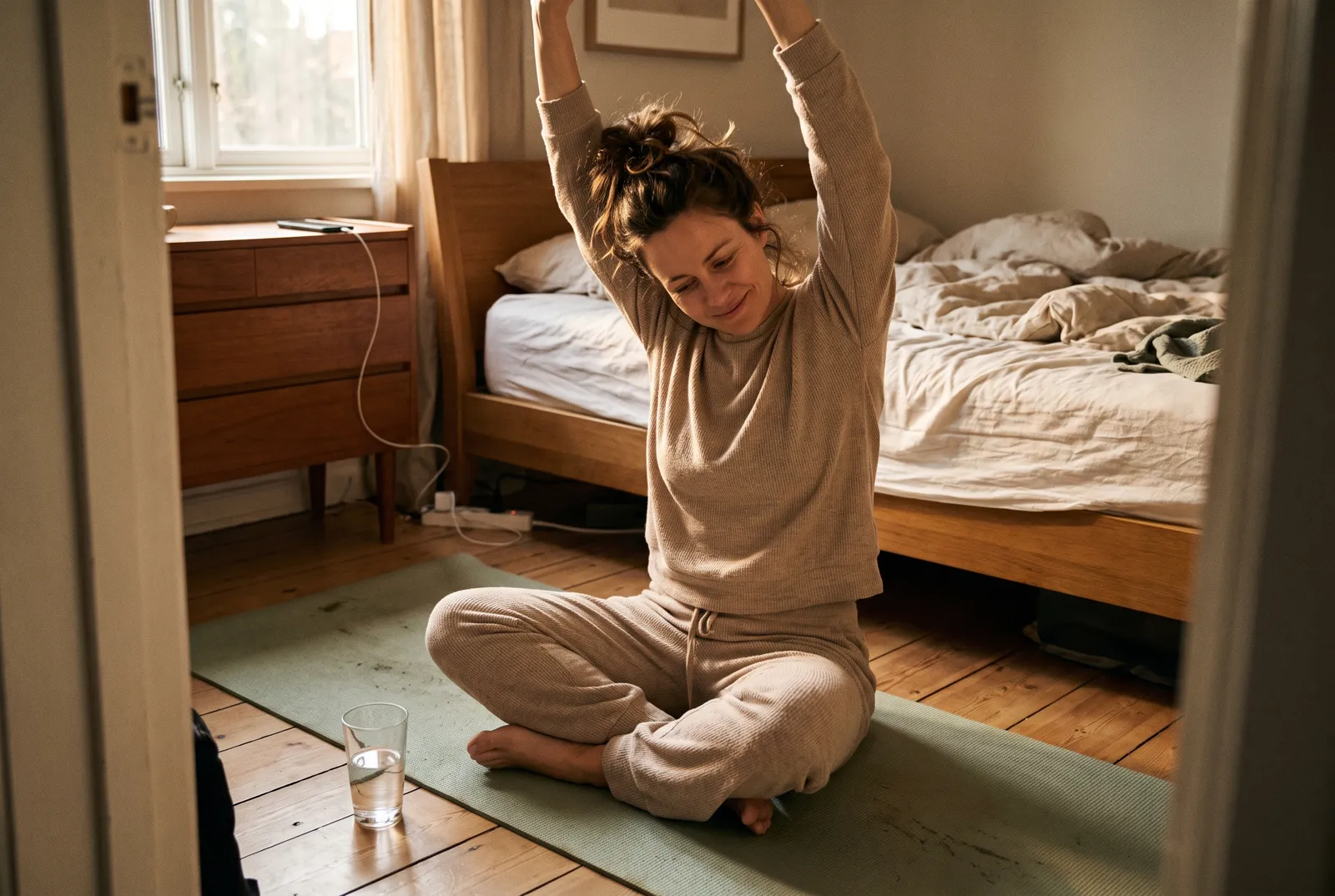 Rutina de yoga por la mañana en 10 minutos